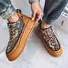 Fashion Men Shoes 2025 Spring Autumn New Fashion Comfortable Height Increase Casual Shoes Vintage Breathable Non Slip Platform Sneakers