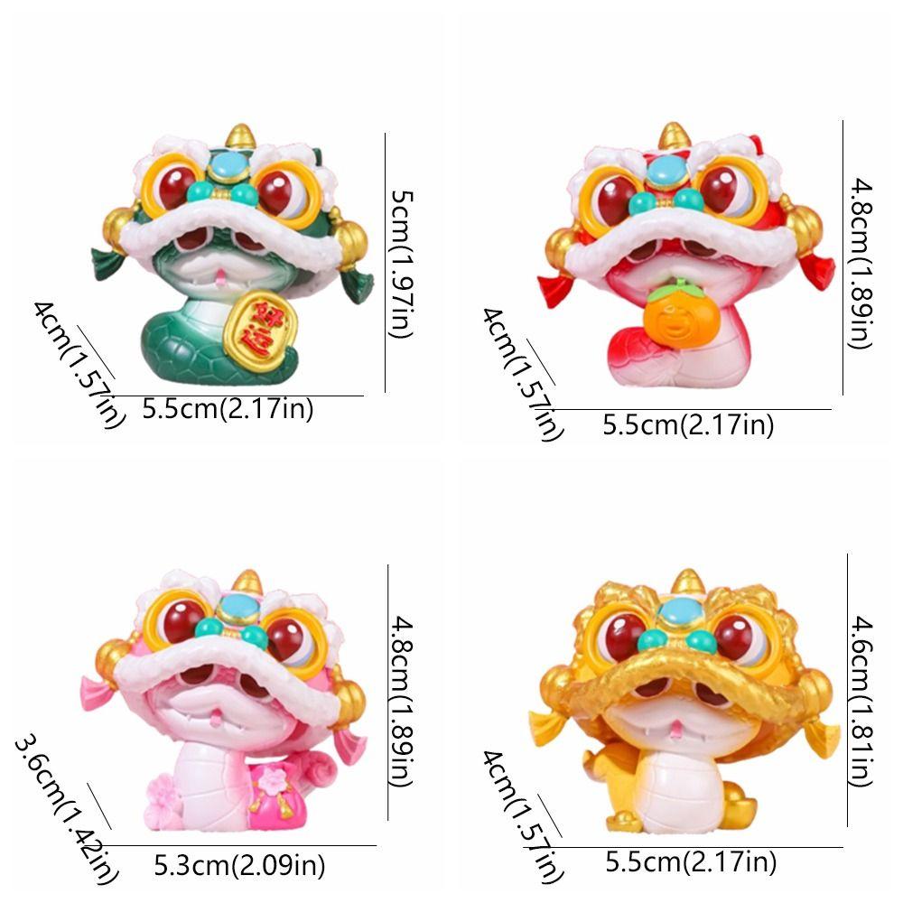 Zodiac Snake Mini Fortune Snake Figurine Lucky Small Snake Ornament  New Year Decoration Gifts