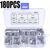 180Pieces Practical Penny Washers Sturdy Stainless Steel Portable Accessory for Various Applications Repair Tool