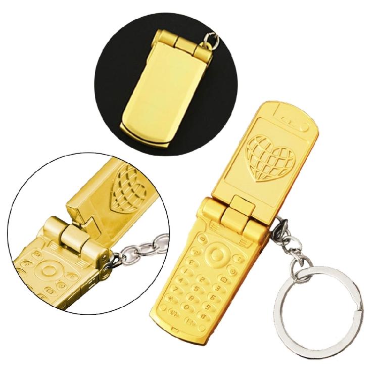 Mini Mobile Phone Shaped Charm Keychain Cute Sweet Harajuku Key Chain Decorations Unique Gift Creative Y2k Accessories