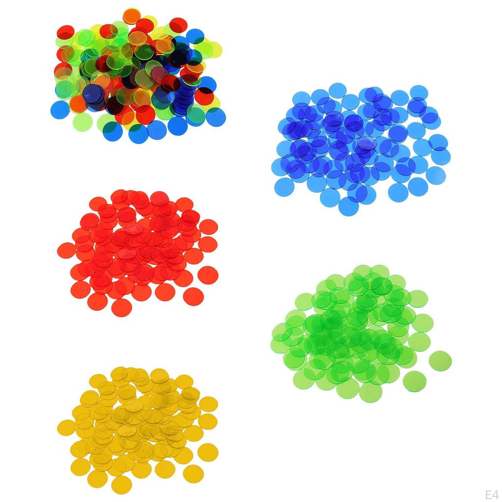 10 , Card Game Chips Bulk for Play, Learning Math Counting