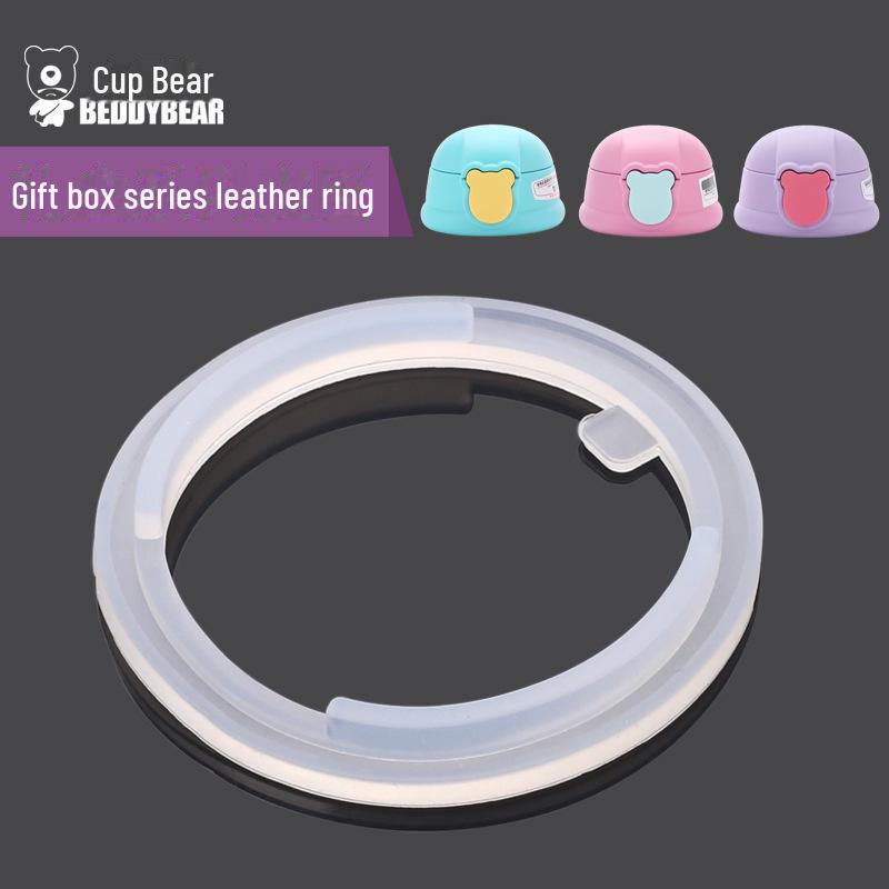 Original Bear Silicone Straw Cup Set: Includes Suction Cup, Mouthpiece, Hose, and Coaster for Kids' Learning and Drinking.