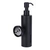 200ml Runder Seifenspender Wandmontiert Shampoo Duschgel Behälter Badezimmerzubehör Schwarz
