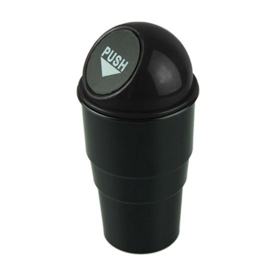 

Creative Mini Auto Push Trash Can Holder Rubbish Bin Storage Box Car Accessories чёрный