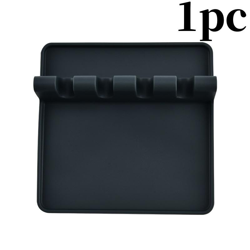 1/2Pcs Silicone Utensil Rack Kitchen Tableware Drying Rest Holders Fork Spatula Spoon Shelf Organizer Non-Slip Pad Storage Tool