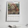 2026 Mittelalterlicher Kalender im hässlichen Stil mit humorvollen Vintage-Illustrationen zum Thema Tiere für die Heim- und Bürodekoration 29x21cm