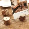 10PCS Wooden Crafts Photo Clip Natural Name Tag Place-Holder Table Number Vintage Seat Card Wedding Party DIY Accessories