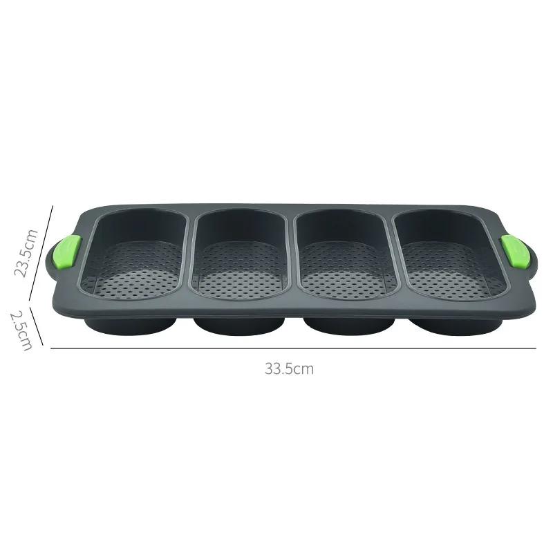 Silicone Cuisson Sandwich pain gâteau Poêle Anti-adhésive démoulage facile ménage silicone alimentaire cuisson petit-déjeuner thé de l'après-midi Formes Moule