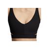 Nike Zenvy Dri-Fit Rippe Mode Hautfreundlich Atmungsaktiv Bequem Sportunterwäsche Damenunterwäsche Schwarz HF5379-010