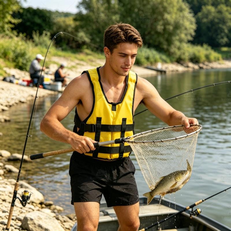 Adjustable Life Jacket for Adults Multi-color Buoyancy Vest for Fishing Boating Swimming Water Sports