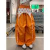 West Coast Orange Stacked Loose Overalls Women's Summer Spice Girls Versatile Casual Pants Wide Leg Pants