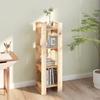 Vidaxl Bookshelf/Room Divider, 41X35X125 Cm, Solid Pine Wood