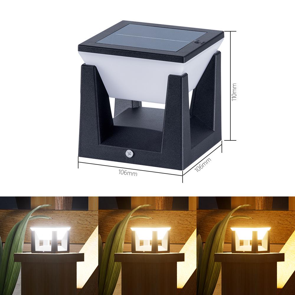 

Водонепроницаемый современный солнечный столб для наружного двора, ворот виллы и перил Solar Pillar Light