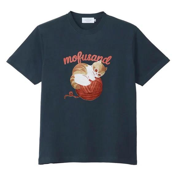 Mofusand Koronyan Cotton TShirt Navy Ball Of Yarn 2025aw Jp Limited Original M