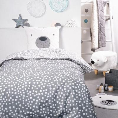 Duvet Set 140 X 200 "Funny Bear" Reversible 100% Cotton / 57 Threads/cm²