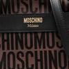 Moschino Classic Logo Print Gold Logo Letter Polyester Blend Crossbody Bag Women Bags Black Brown A74158268