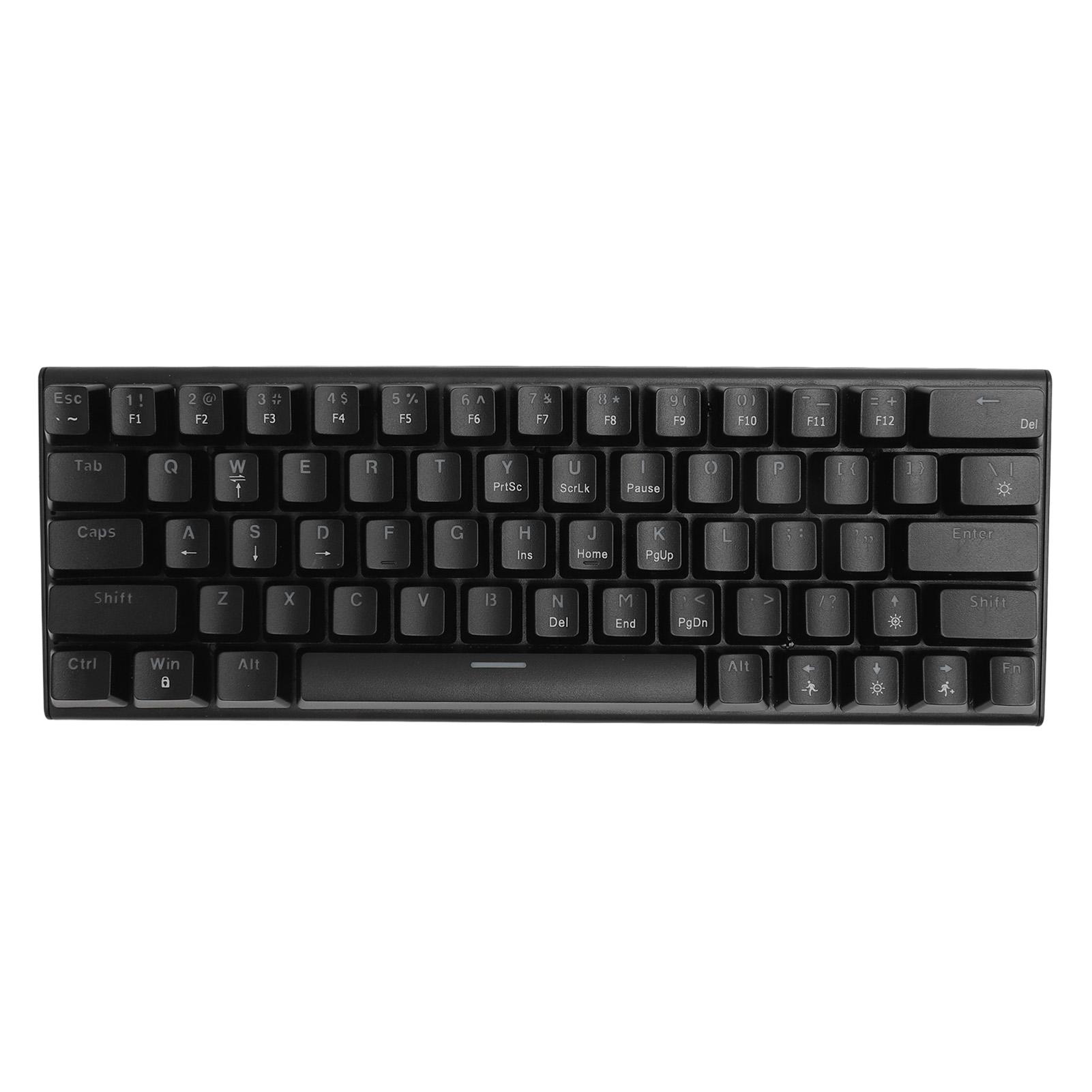 

Игровая клавиатура Type C 63 клавиши Blue Switch Эргономичная RGB подсветка Регулируемая ножка Проводная клавиатура для