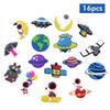 Space-Themed Astronaut and Spaceship Charm Set: Decorative Accessories for Kids