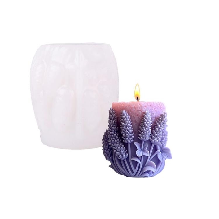 Silicone Moulds Lavender Series Candle Molds Ornament Molds Epoxy Resin Molds Plasters Molds for Candle Making