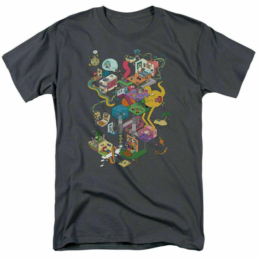 Uncle Grandpa Inside The RV T Shirt Mens Licensed Cartoon Merchandise Charcoal L