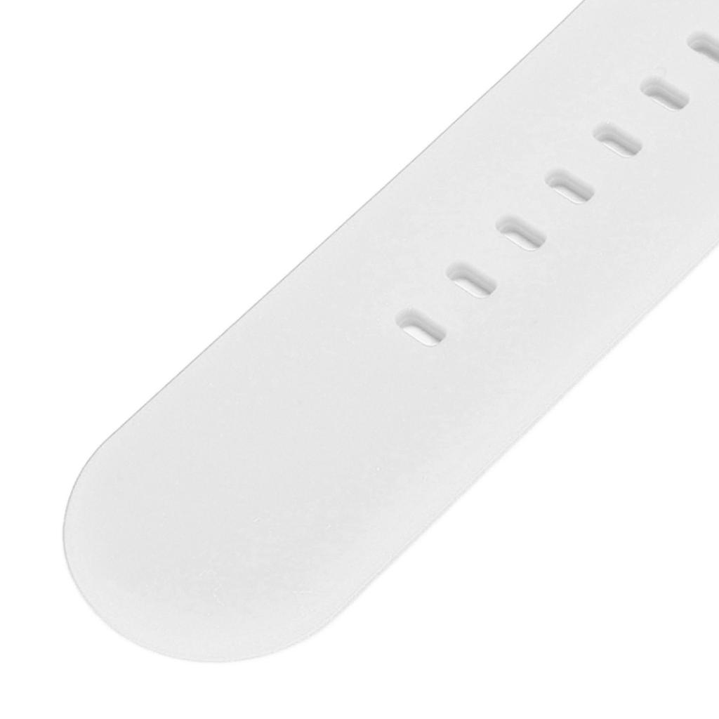 26mm Silicone Watch Strap Flexible Adjusted Replacement Wristband Strap for Fenix 7X 6X 5X White