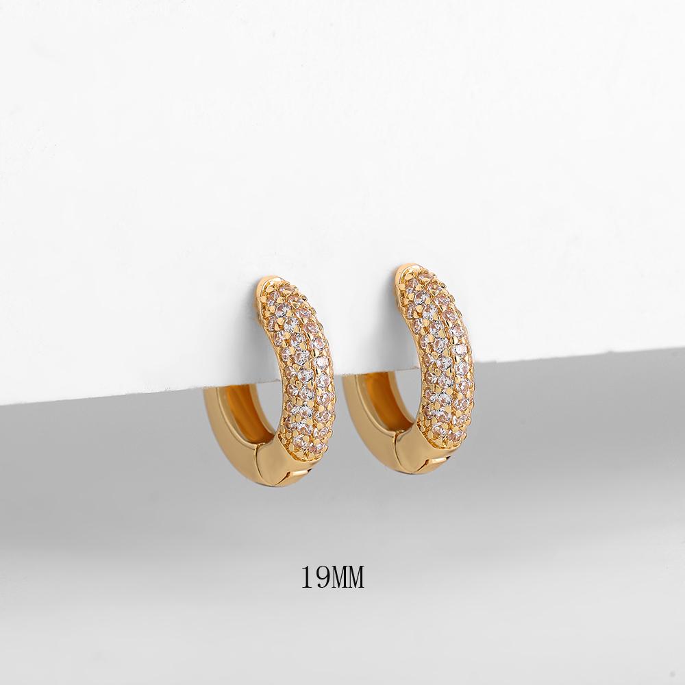 

Silver Gold Color Hoop Earring Trendy Punk Hip Hop Rivet Ear Rings for Women Gothic Party Jewelry Pendientes Orecchini