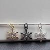 Zirconia Snowflake Pendant: High Color Retention, DIY Handmade Small Drip Accessories.