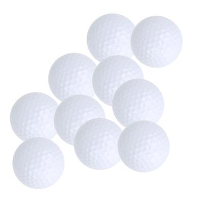 10 Piezas Pelotas de Práctica de Golf de Doble Capa Pelotas Blandas de Entrenamiento para Putting Accesorio de Golf