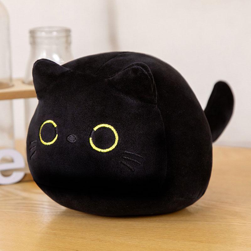 Black Cats Stuffed Plush Animals White Gray Cats Toys Soft Funny Dolls Children Gift Kawaii Baby Kids Hobbie Toys
