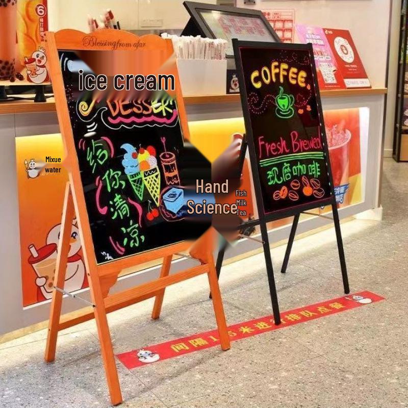 Luminous Fluorescent Blackboard for Night Market & Street Stall Advertising