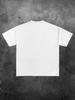 American Men's White Casual Walking with God Slogan T-shirt Summer New Retro Fashion Men's and Women's Streetwear