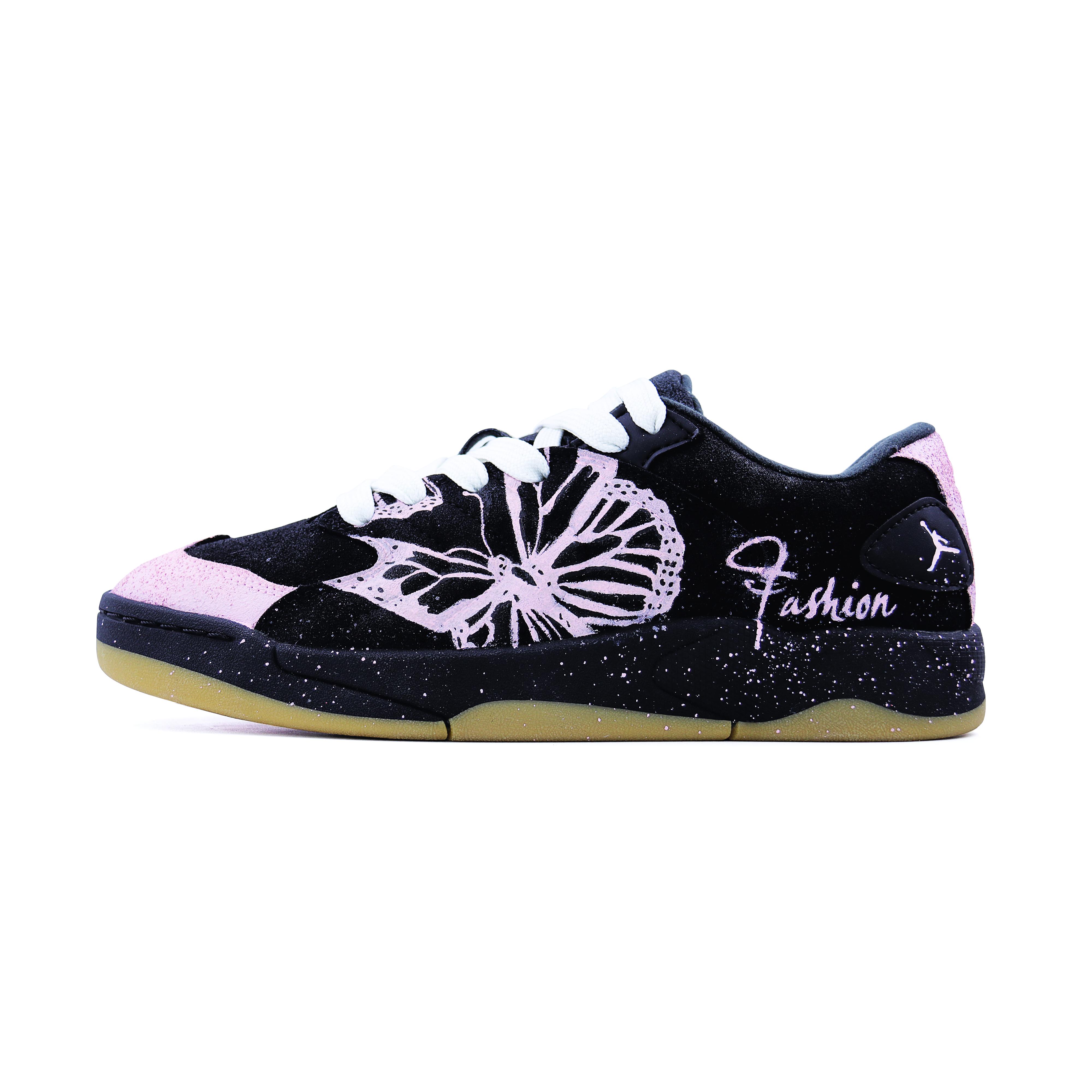 

Jordan Session Skateboard Shoes Unisex Low Top Black Pink Colorway IB3731-001(Team620-) 46