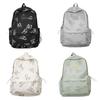 Small Pack Zipper  Shoulder Bag Solid Color Casual Backpack Waterproof Butterfly Backpack  Women