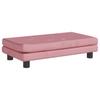 Vidaxl Divano per Bambini con Poggiapiedi, Rosa, 100X50X30 Cm, Velluto