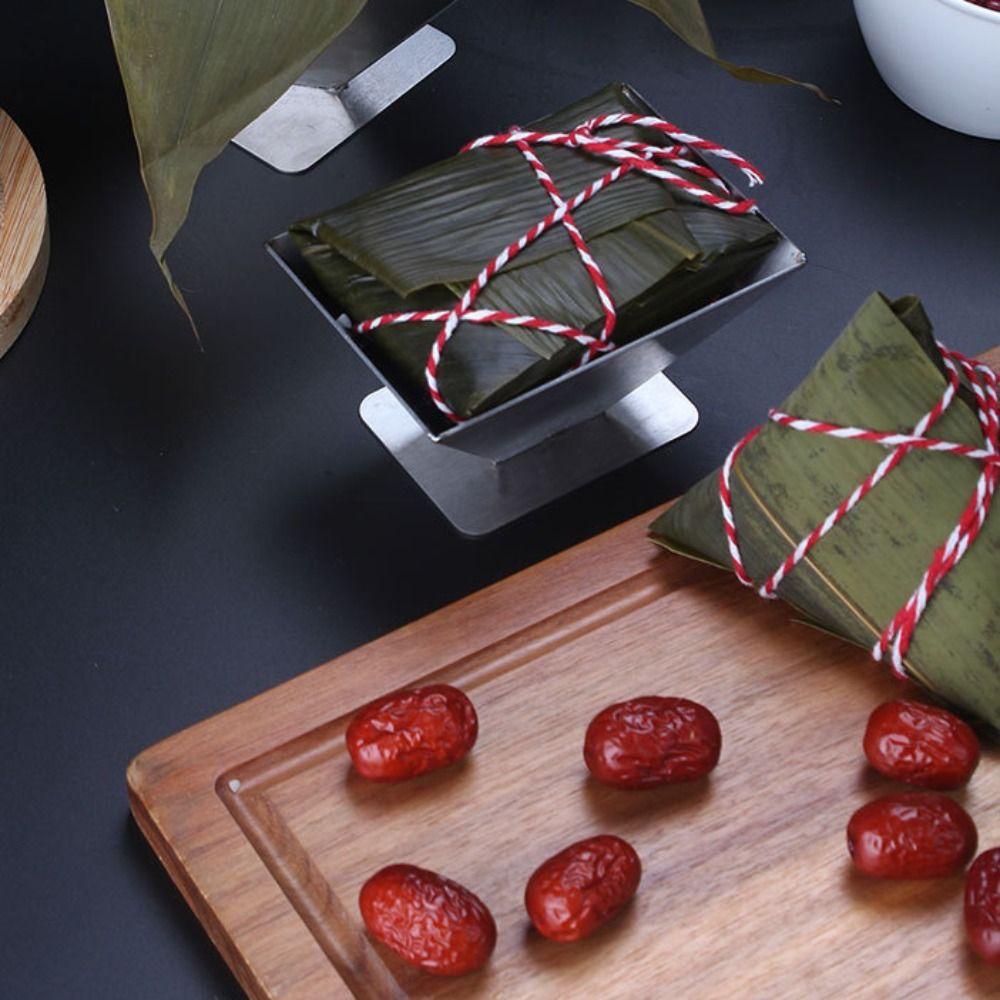 Stampo per Zongzi Triangolare Rettangolare Strumento per la Preparazione di Dumpling di Riso in Acciaio Inossidabile Pallina di Riso Fatta in Casa