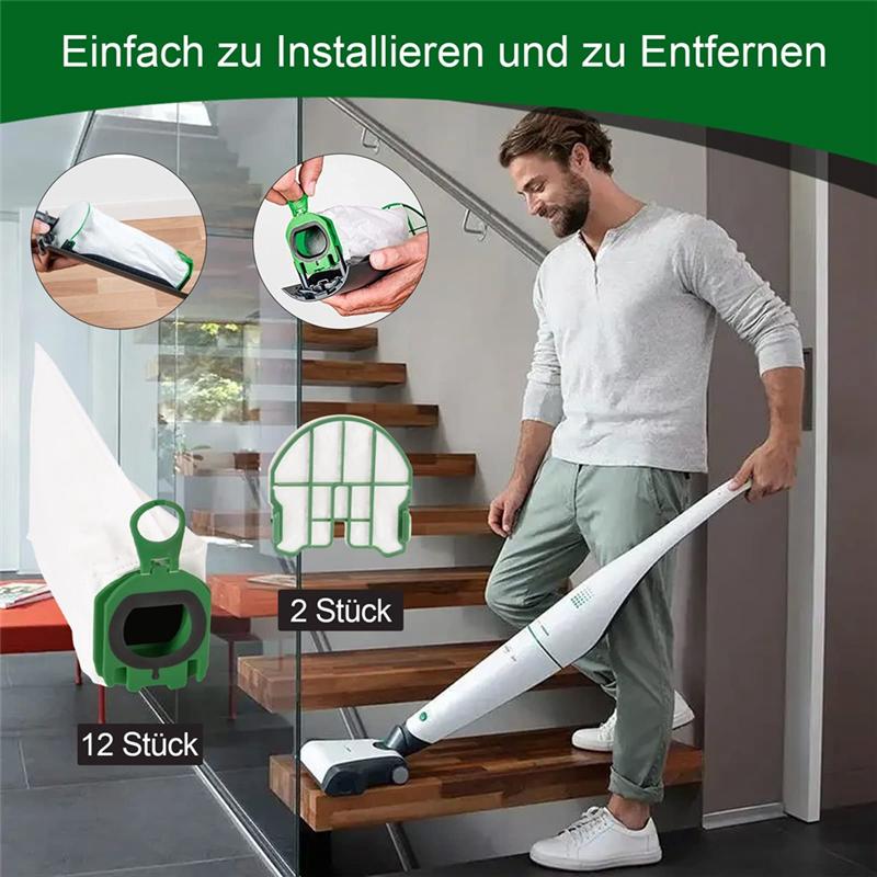 Replacement Parts Dust Bag Compatible for Vorwerk Kobold VB100 FP100 Vacuums Cleaner Accessories Vacuum Bags