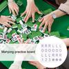 Mahjong Solo Practice Board 3D Printed Mahjong Training Tool American Mahjong Strategy Aid Lightweight Portable Players Practice