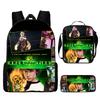 Ben Print Design Childrens Backpack Set With Waterproof Oxford Fabric For School Use