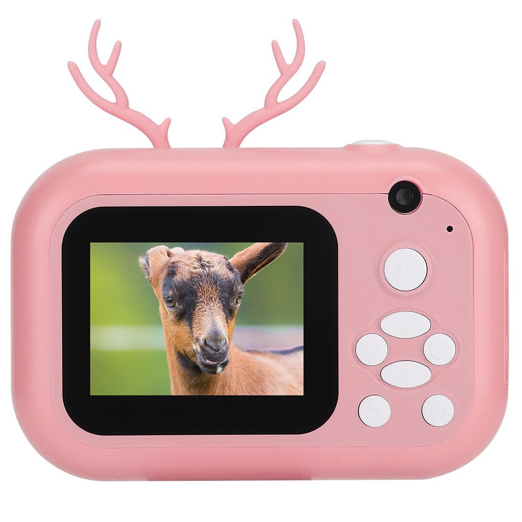 Print Camera Children " s Instant Portable Thermal 1080P Twin Lens 2.4in 16G Toys CameraPink