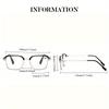 3pcs Fashion Business Light Change Reading Glasses Men and Women Metal Square Frame Myopia Glasses 0 to+4.0 Neutral