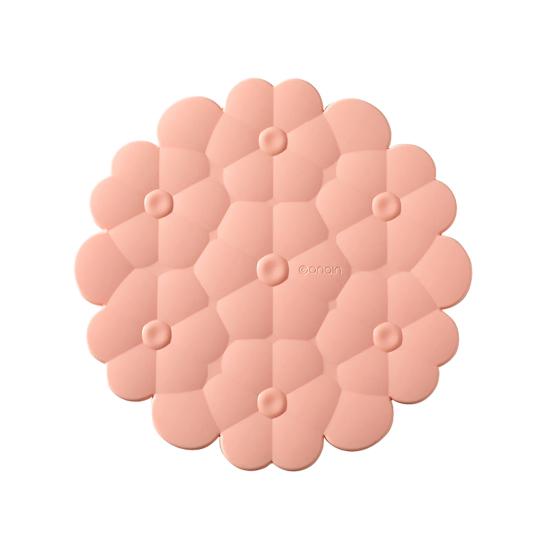 Yousheng Thick Silicone Trivet Mat Flower Shape Heat-Resistant Placemat for Pots Pans Dishes Non-Slip Scratch-Proof Kitchen Table Protector розовый