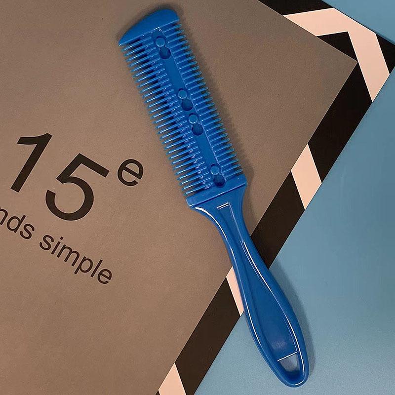 1 pettine per tagliare i capelli spazzole per capelli con lame da rasoio tagliacapelli strumenti per sfoltire pettine per parrucchiere salone di bellezza strumento per lo styling pettine