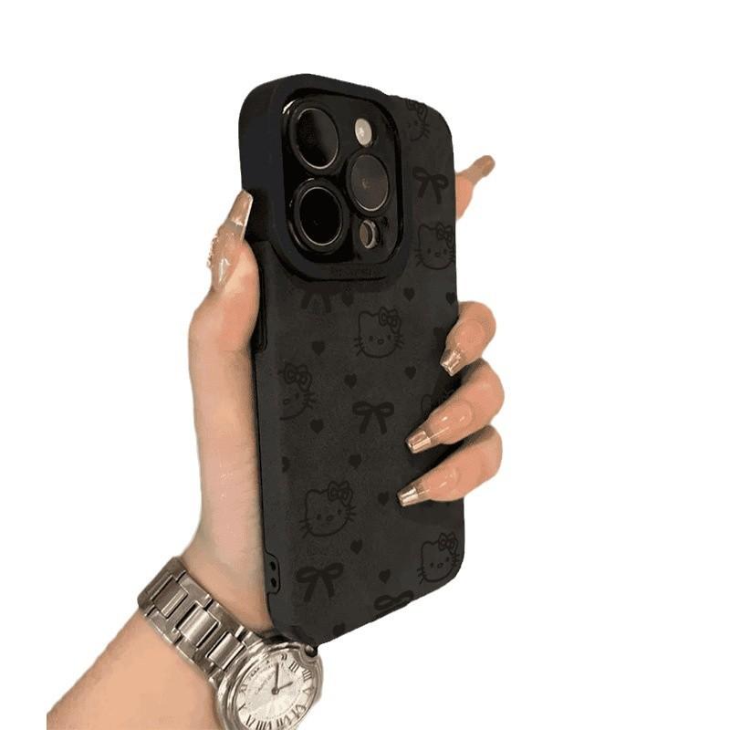 Retro Overturned Fur Cat Suitable for Apple 16promax Mobile Phone Case 14 New Iphone 15 Set Cartoon 1314