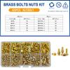M2 M2.5 M3 M4 M5 Metric Threaded Insert Brass Nuts Bolts Set Countersunk Head Screw Hot Melt Heating Knurled Injection Nut Kits