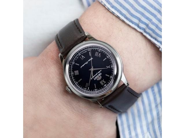 Orient Bambino 38 RN-WK0004L Solar Men Watch Made in Japan Faux Leather Band NEW