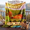 Custom Text Flannel Throw Blanket, Lightweight Cozy Bed Sofa BlanketStardew Valley