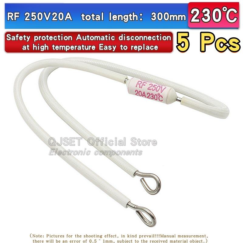 5pcs Rice Cooker RF Ceramic Thermal Fuse Accessories Resistor RF216 Degree 10A 15A 250V 20A RF165C 185C 230C 240C 130C 155C 216C Fuses4