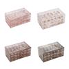 72 Grids Nail Organizer Box Transparent Necklace Bracelet Rack  for Earrings Rings