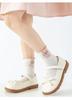 Spring Summer Girls' Breathable Cartoon Mid-Calf Cotton Mesh Socks
