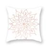 45X45CM Pink Shiny Polka Dot Alphabet Geometric Simple Pillow Cover Bed Sofa Car Office Seat Cushion  Home Decoration